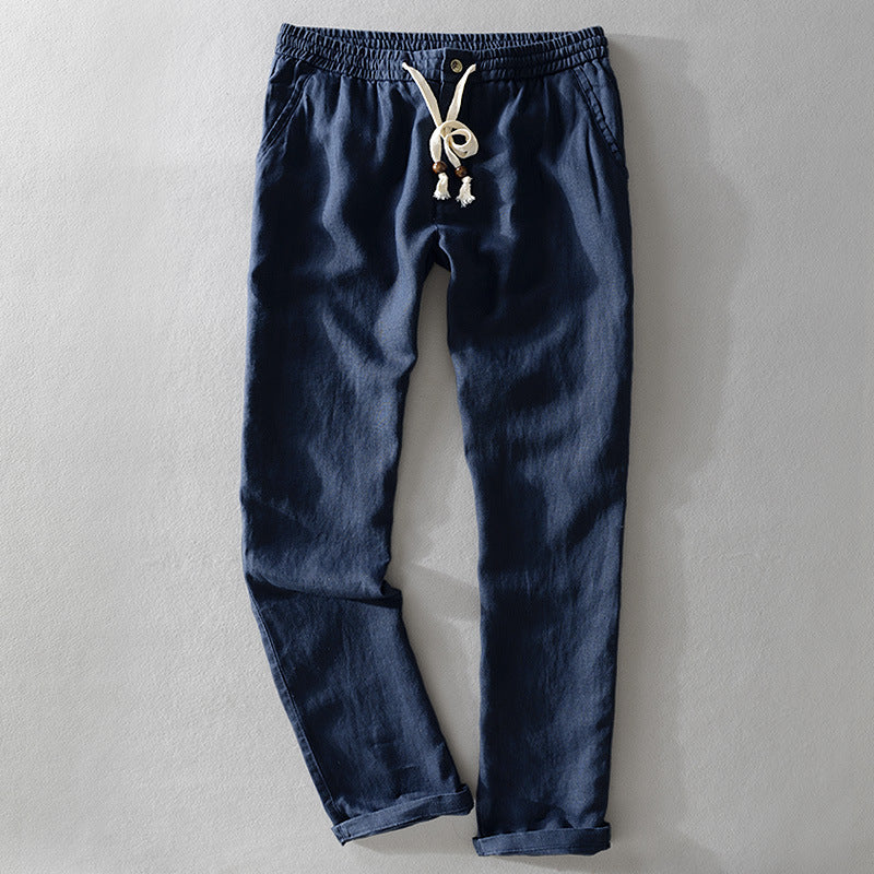 Coastal Drift Linen-Blend Pants – Light, Loose, Effortless