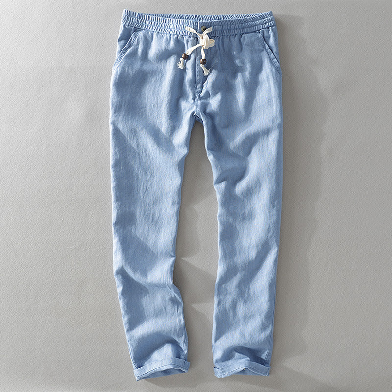 Coastal Drift Linen-Blend Pants – Light, Loose, Effortless