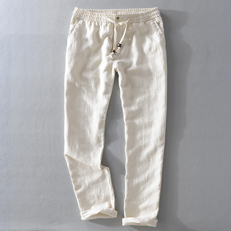 Coastal Drift Linen-Blend Pants – Light, Loose, Effortless