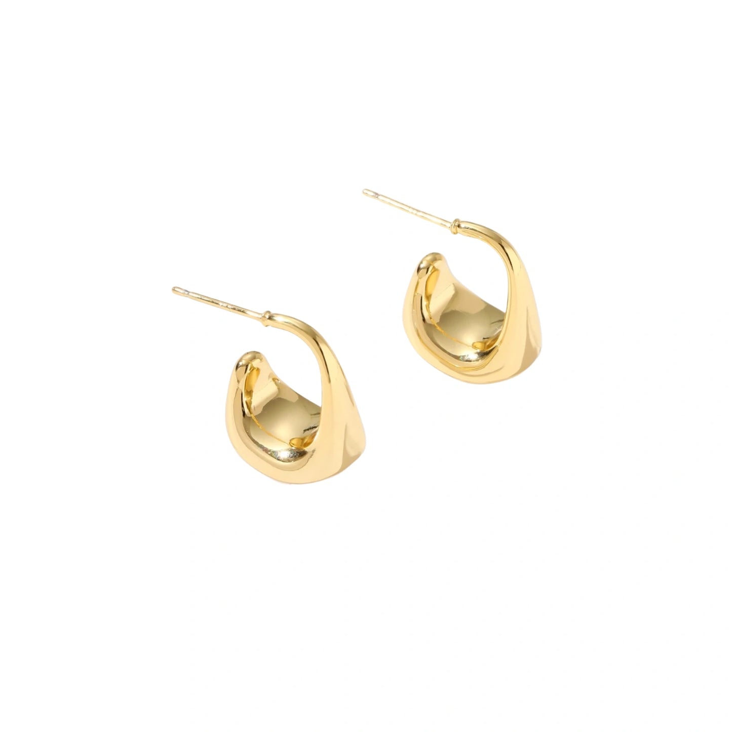 Sculptural Cone Hoops