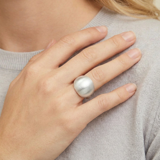 Cloud Dome Ring | Sterling Silver Adjustable