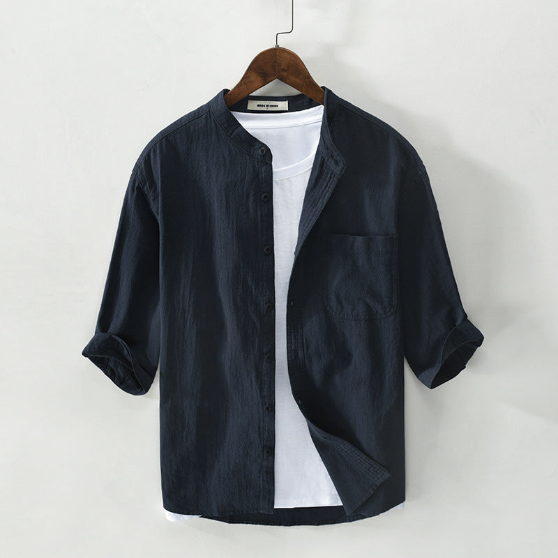 Men’s Driftline Cotton-Linen Shirt – Minimal Look, Natural Feel