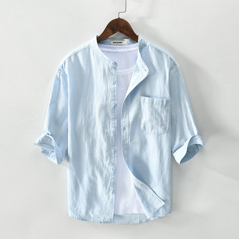 Men’s Driftline Cotton-Linen Shirt – Minimal Look, Natural Feel
