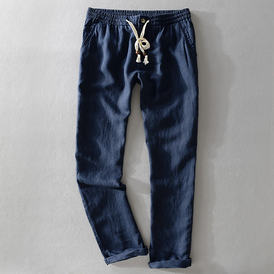 Coastal Drift Linen-Blend Pants – Light, Loose, Effortless