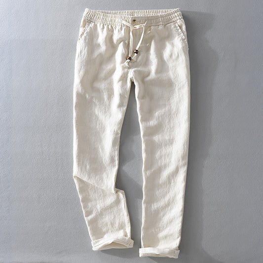 Coastal Drift Linen-Blend Pants – Light, Loose, Effortless
