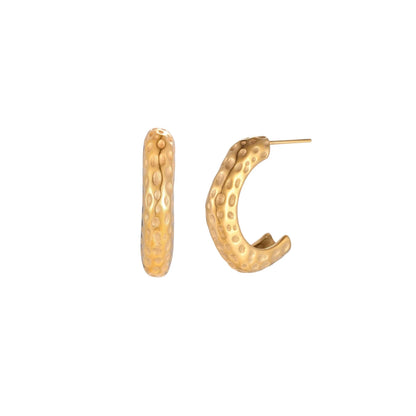 Dimpled Glow Hoops