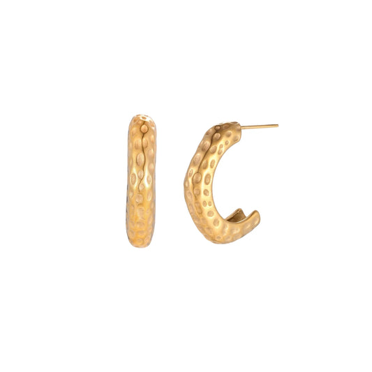 Dimpled Glow Hoops