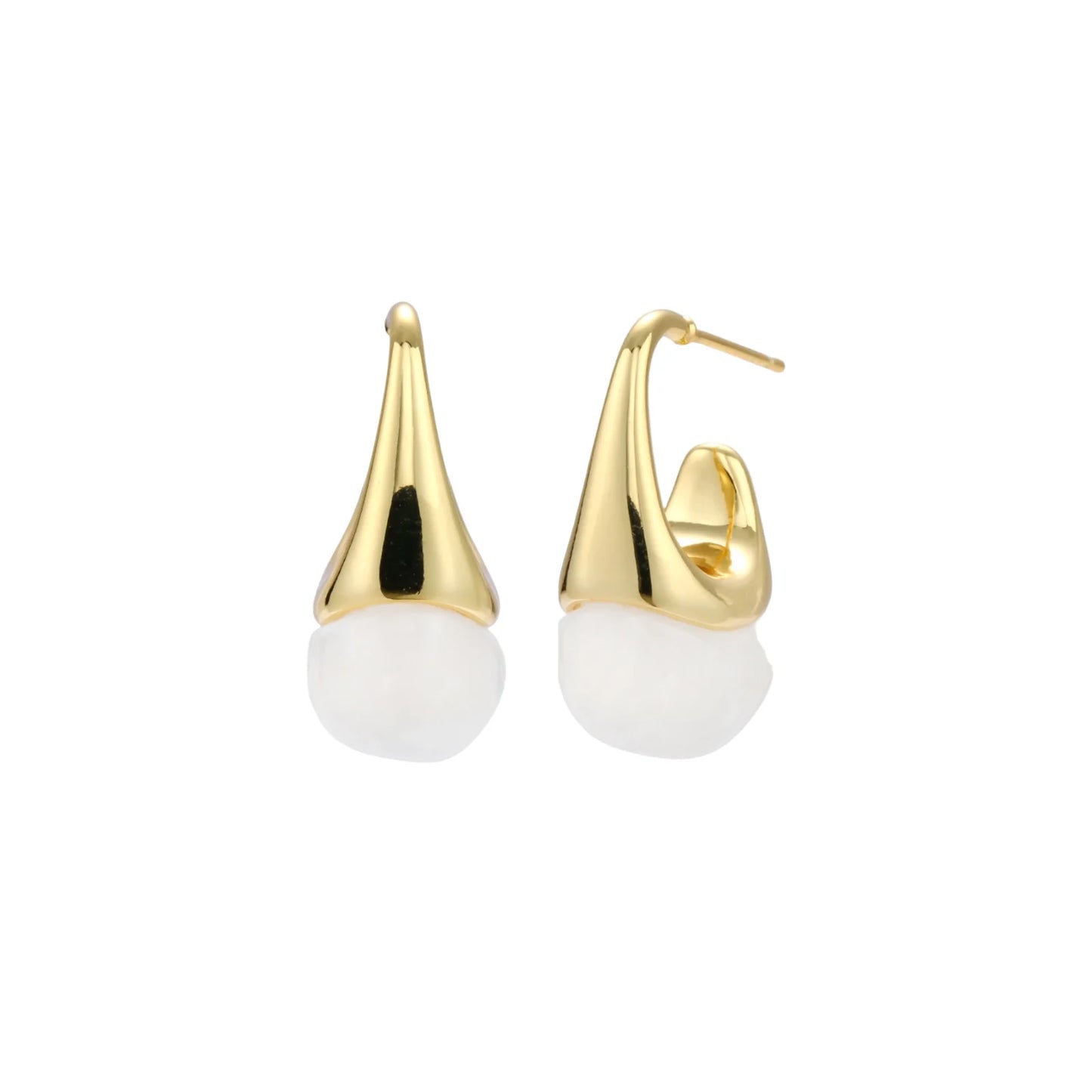 Sculptural Cone Hoops