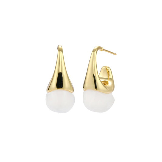 Sculptural Cone Hoops