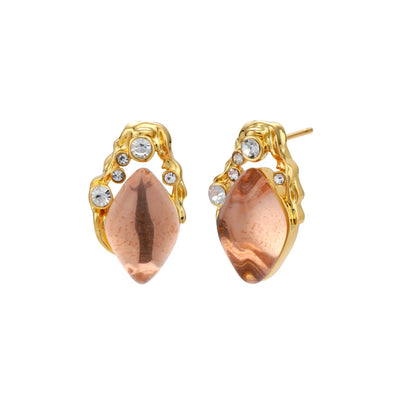 Coral Dreams Baroque Studs