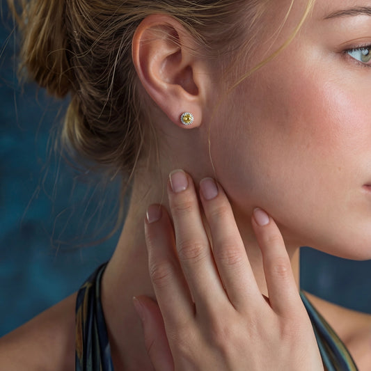Sunburst Halo Studs