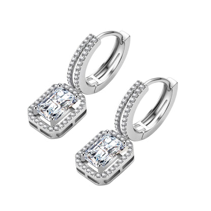 Emerald Cut Moissanite Drops