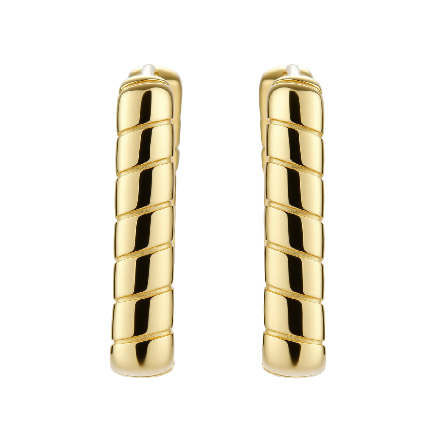 Bamboo Huggie Hoops