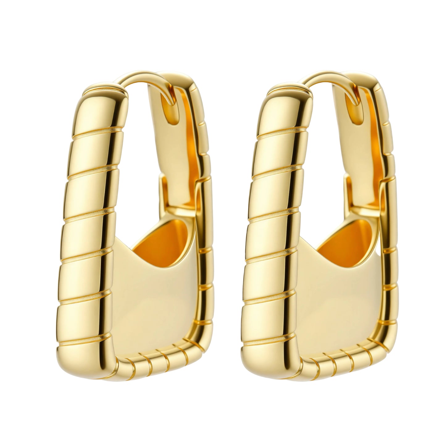 Bamboo Huggie Hoops