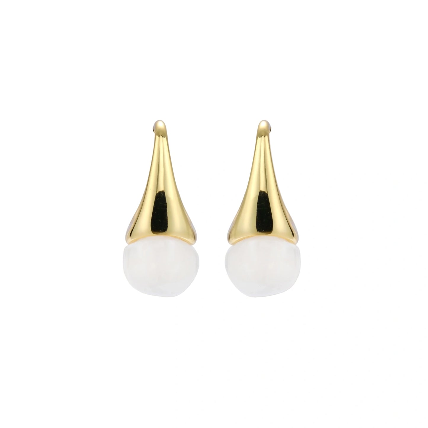 Sculptural Cone Hoops
