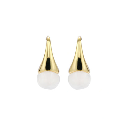 Sculptural Cone Hoops