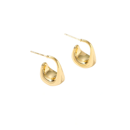 Sculptural Cone Hoops