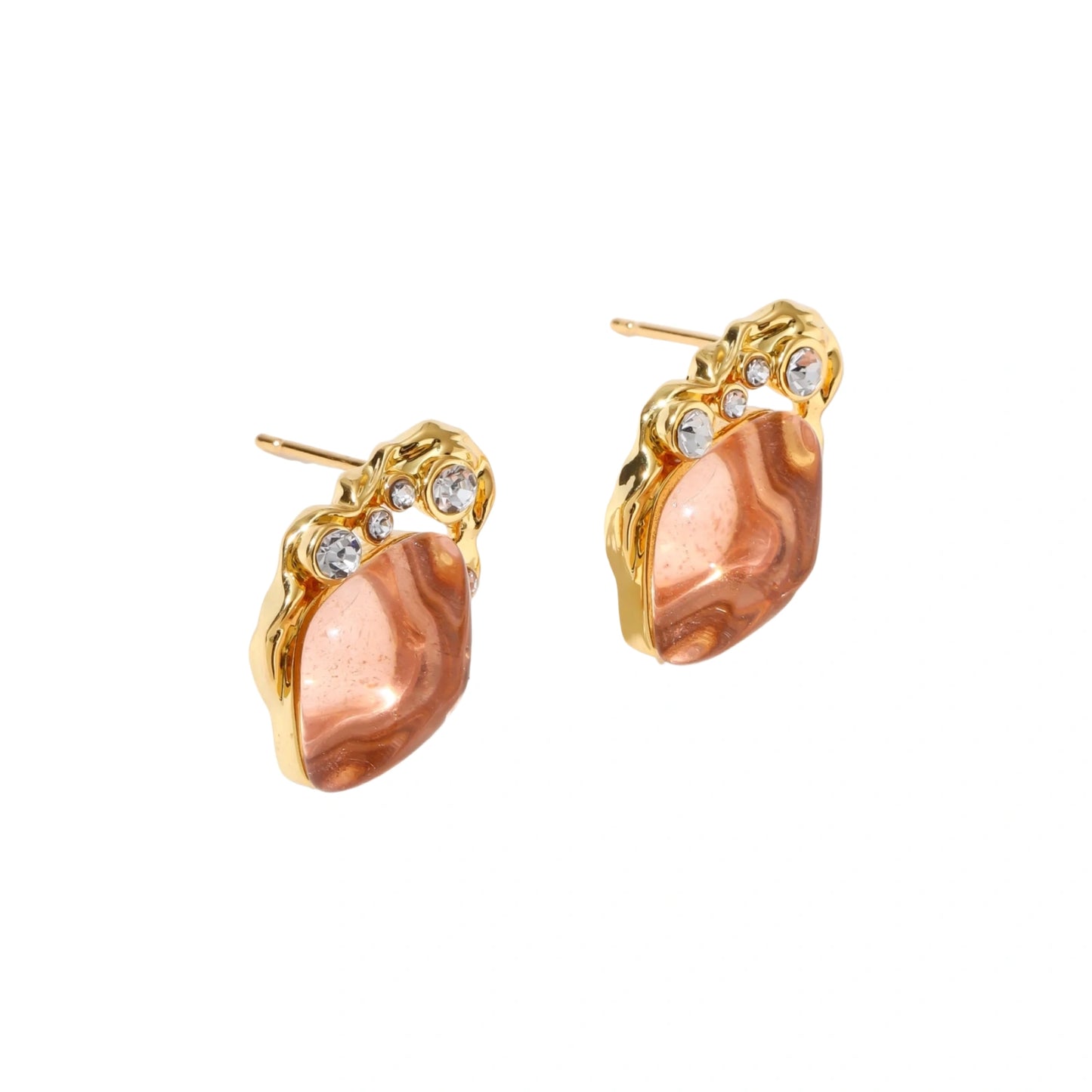Coral Dreams Baroque Studs