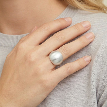 Cloud Dome Ring | Sterling Silver Adjustable