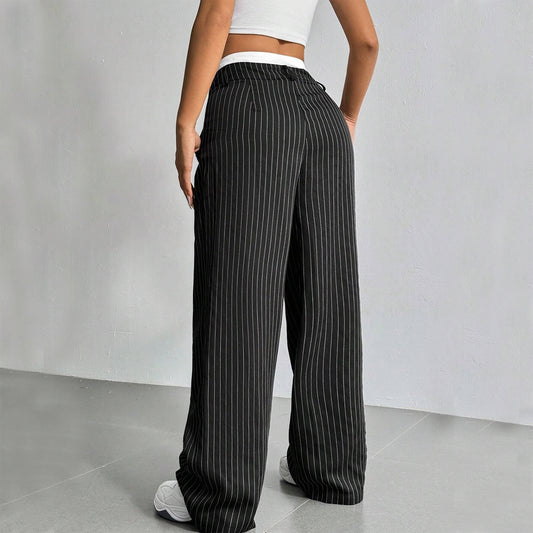 Women’s Stripe Motion Pants – Tailored Look, Lightweight Feel
