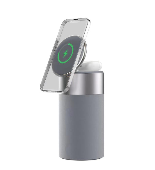 3-in-1 iPhone And AirPods Wireless Charger, Bluetooth Speaker & Touch Lamp – Ultimate Multifunctional Gadget