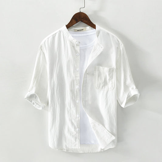 Men’s Driftline Cotton-Linen Shirt – Minimal Look, Natural Feel