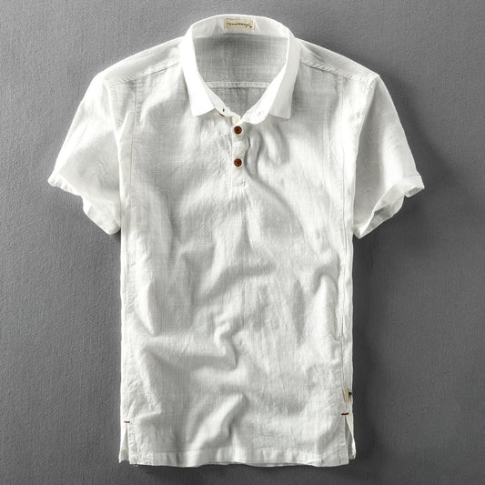 Sunset Shore Linen Shirt – Breathable Blend, Laid-Back Vibe
